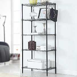 storage rack with 5 shelves